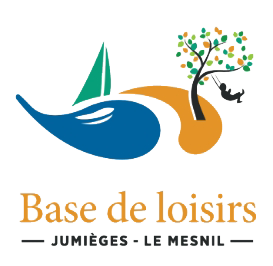 Logo de la base de loisirs de Jumièges avec un fond transparent